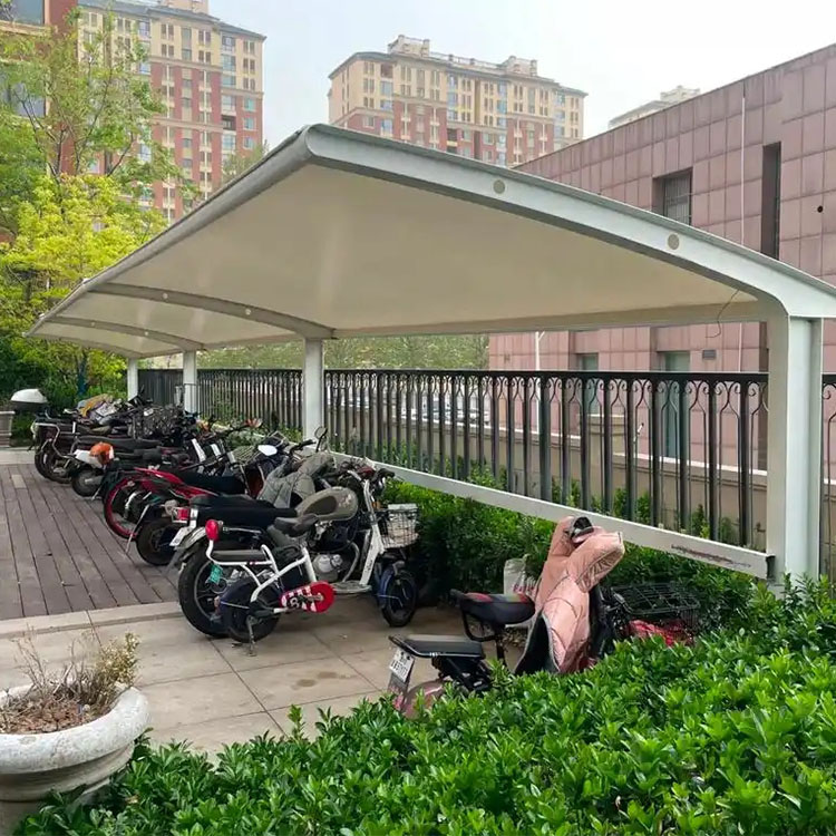 山阳县膜结构电动车棚